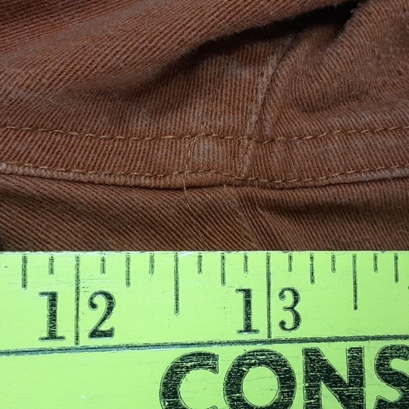 Dip Rust Front Pocket Cropped Wide Leg Pants - Picture 5 of 10